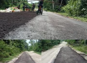 Jalan Kou-Waitamela Mulai di Aspal, Target Tuntas Bulan Ini