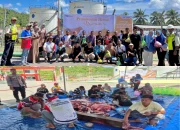 Sembelih 4 Hewan Kurban, Pertamina Sanana Bagikan ke Pekerja dan Warga di Dua Desa