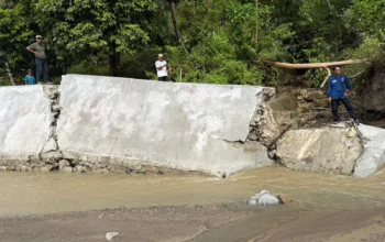 Talud di Desa Baleha Patah 5 Meter, BPBD Sula Gerak Cepat untuk Perbaiki